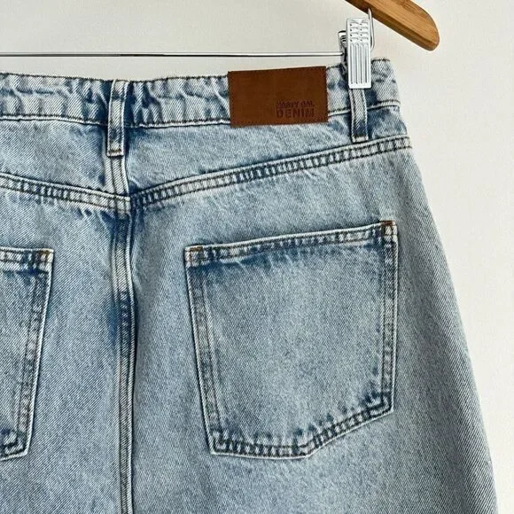 NWT Nasty Gal High Waist Wide Leg Cut Out Jeans - Picture 7 of 11